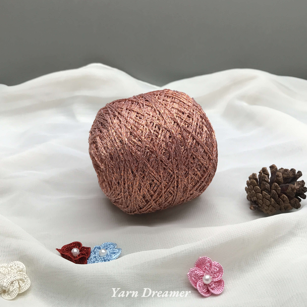 15 Màu Sắc - Sợi vàng long lanh  Sợi bông Sợi len Sợi móc tự làm Sợi đan