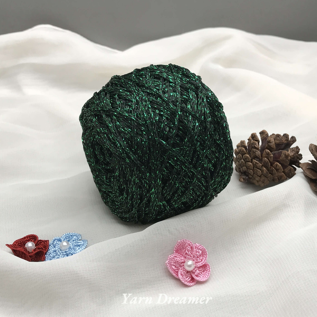 15 Màu Sắc - Sợi vàng long lanh  Sợi bông Sợi len Sợi móc tự làm Sợi đan