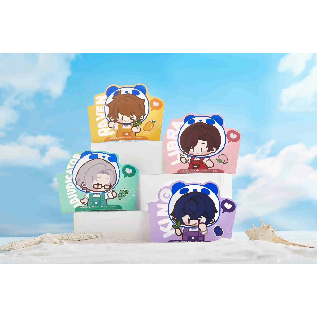 Tears of Themis x ChaPanDa Postcard Cup Holder Bưu Thiếp Hình Quyển Sách Sự Kiện Chưa Hoàn Thành x Trà Trăm Dao