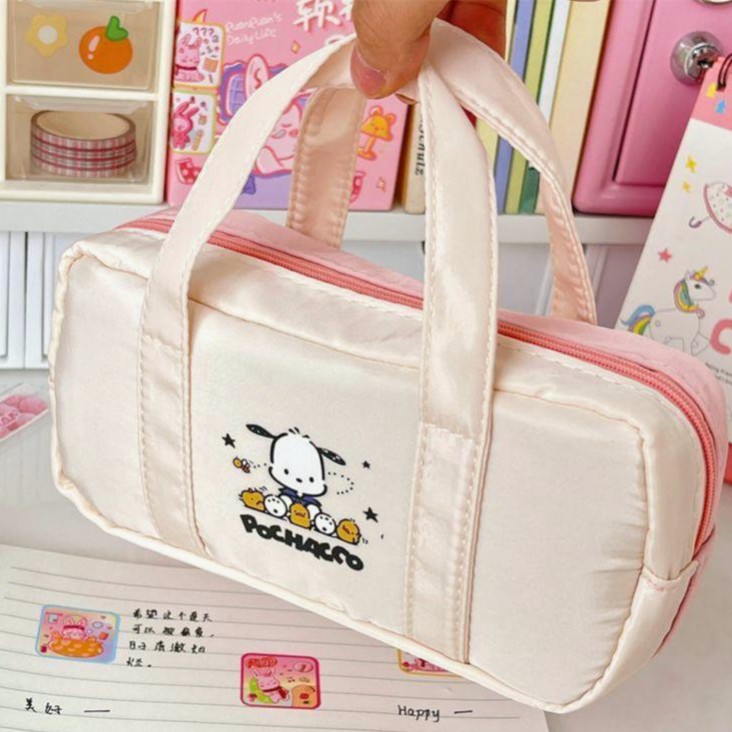 Túi Đựng Bút Chì / Mỹ Phẩm Sức Chứa Lớn Hình Chú Chó Hoạt Hình Dễ Thương