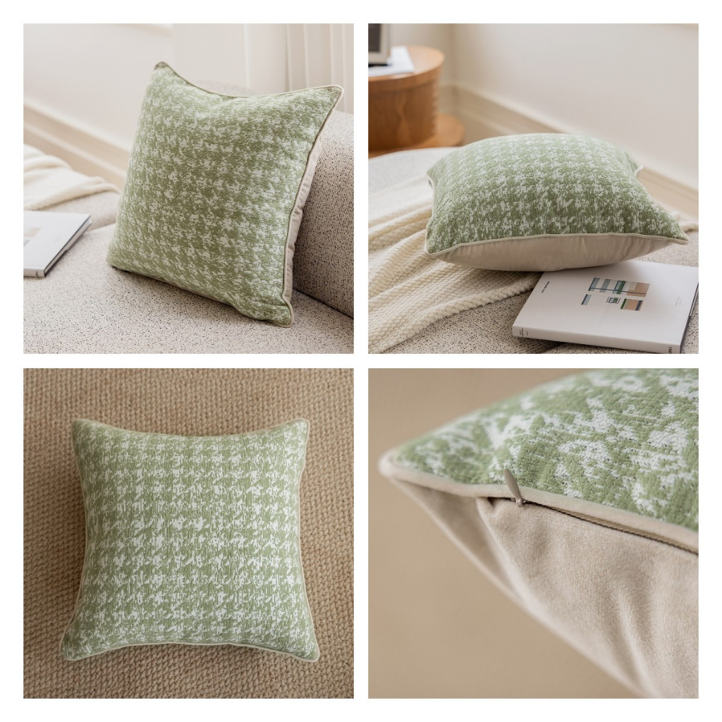 45x45 Vỏ gối tựa lưng Vuông Màu Xanh Lá Cây Trang Trí Nội Thất