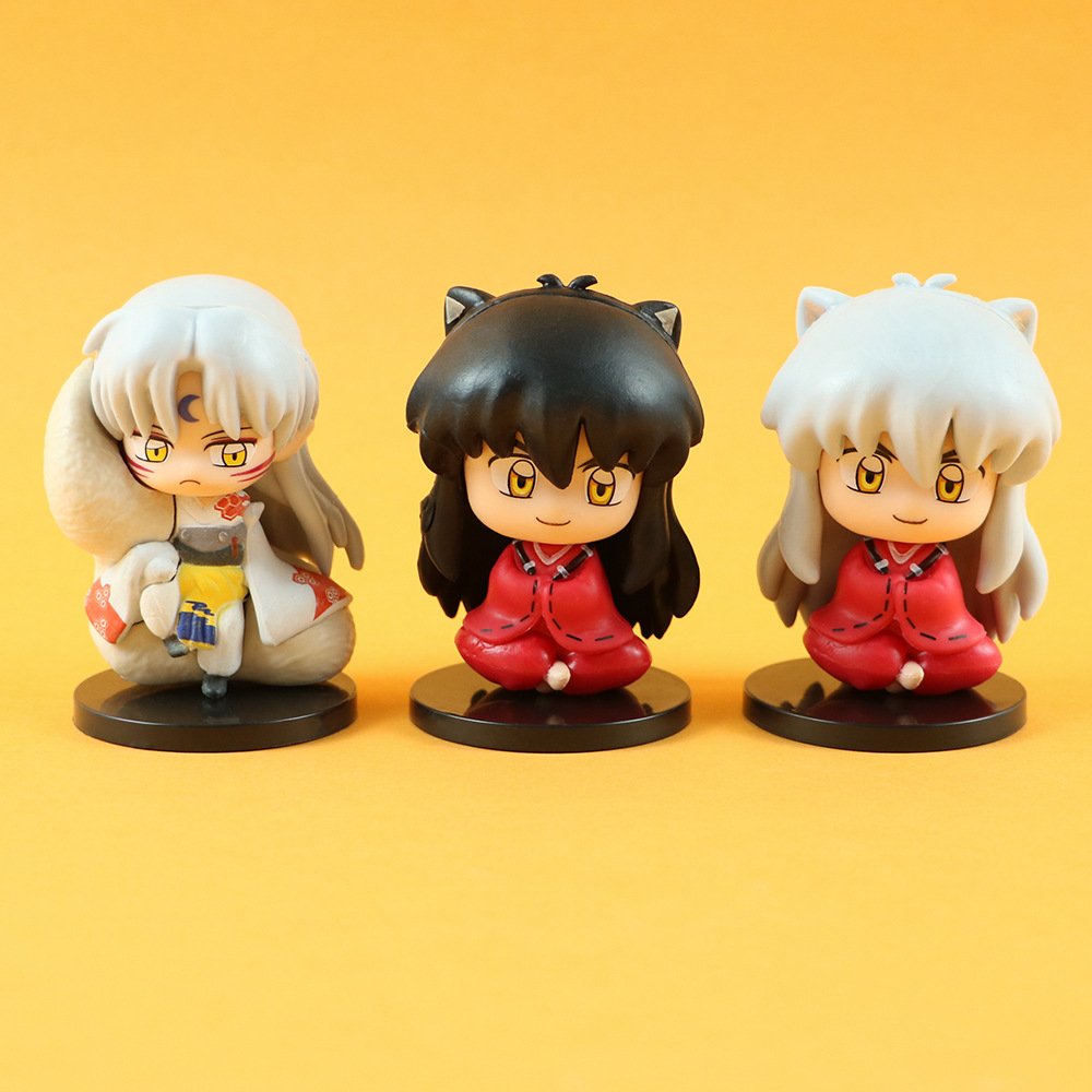 Set 6 Mô Hình Nhân Vật Phim Hoạt Hình Inuyasha 6-7cm