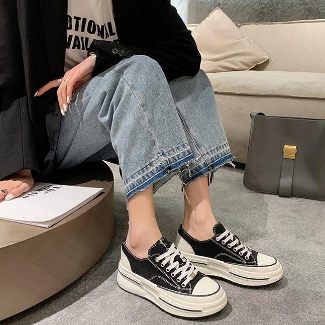 Hong Kong Premium shoes❥Giày Thể Thao Vải Đế Dày Thời Trang Năng Động