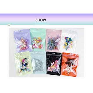  Bộ 100 Túi Zip Đựng Mỹ Phẩm   Trang Sức   Mỹ Phẩm Hình Quả Bóng Đá Màu Sắc Mylar 