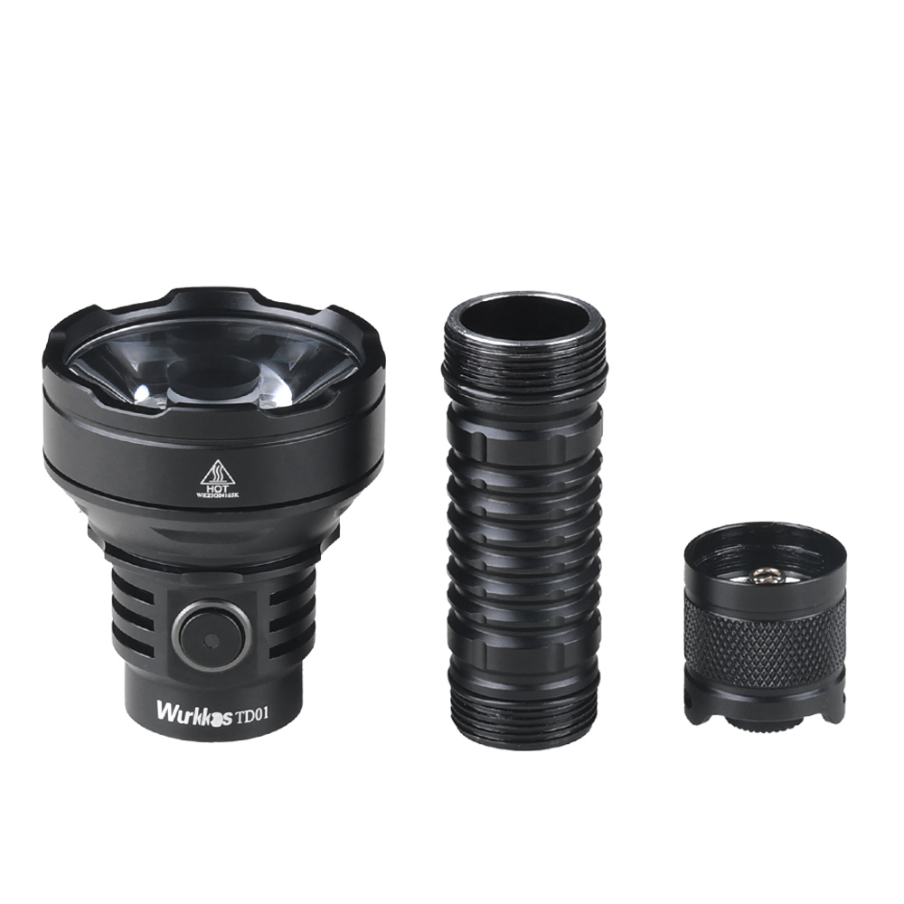 Đèn Pin Chiến Thuật Wukkos TD01 Mạnh Mẽ 2200LM / 1039M Chống Thấm Nước IPX8 USB C Có Công Tắc Đuôi 2 Nhóm