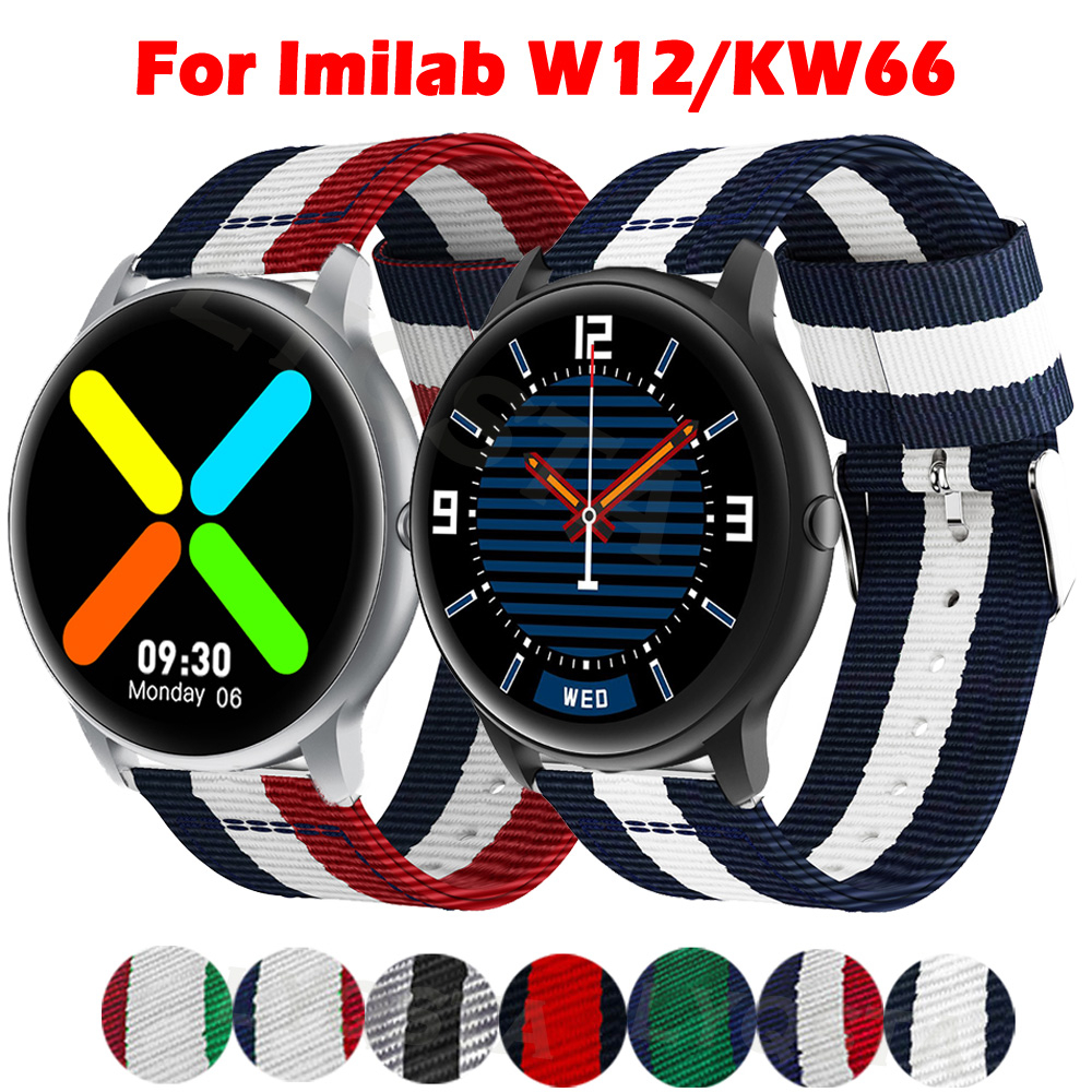 Dây Đeo Nylon Thay Thế Cho Đồng Hồ Thông Minh Xiaomi Imilab KW66 Imilab W12 W13