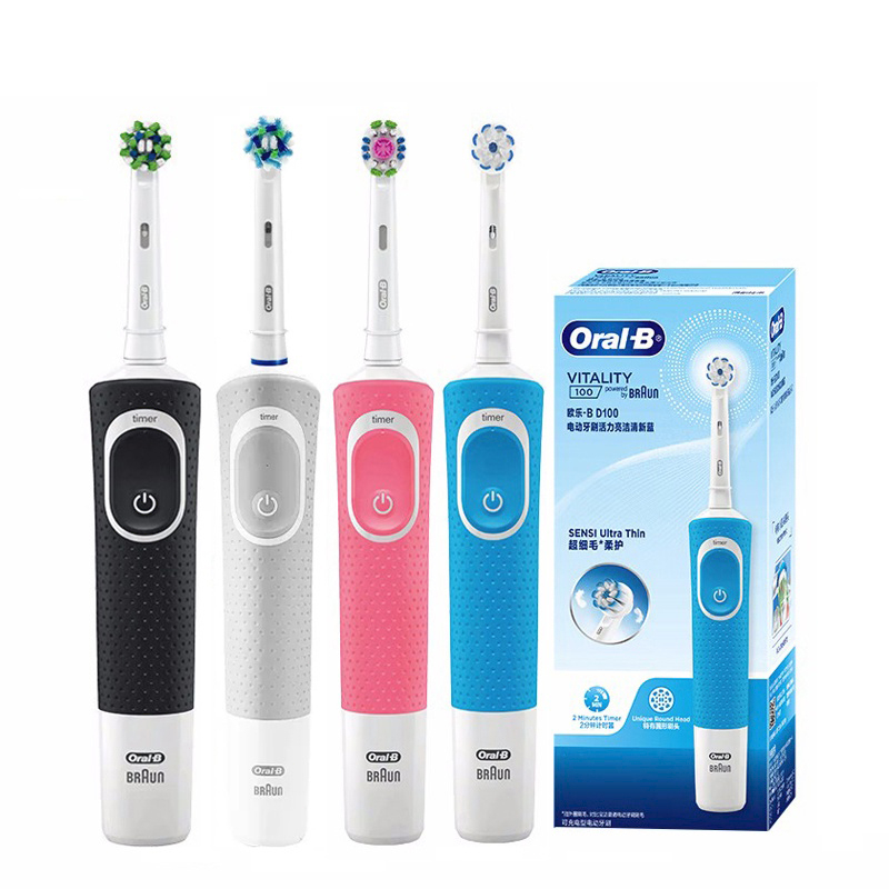 Bàn chải đánh răng điện ORAL-B D100 2D 7.600rpm chống thấm nước tiện lợi