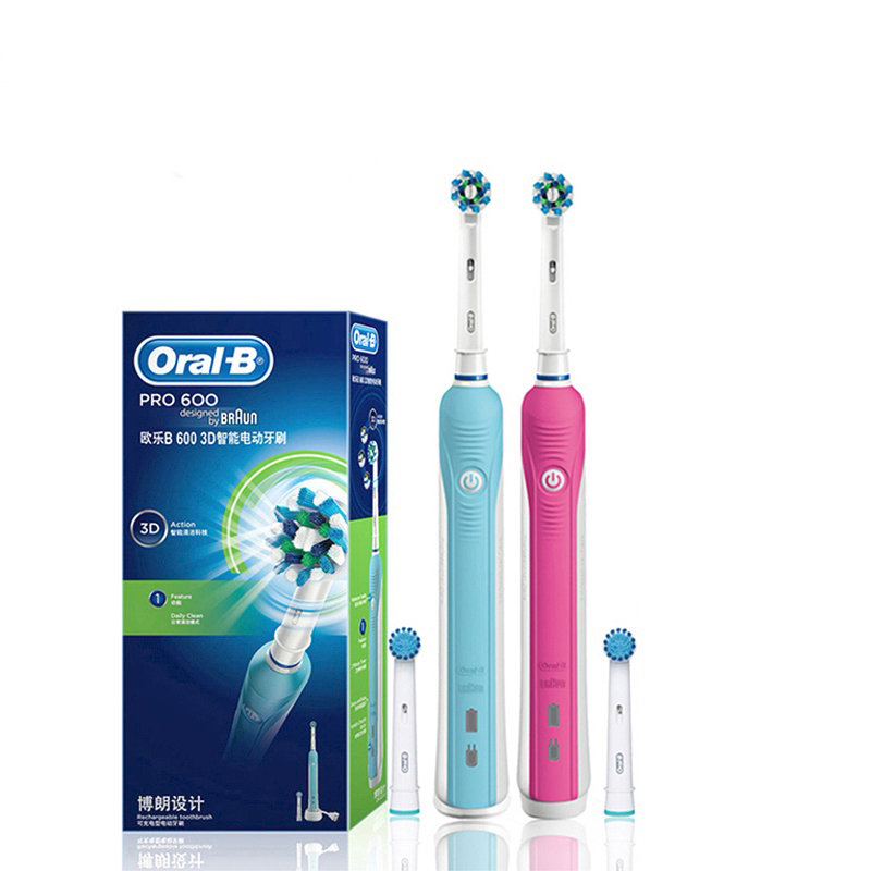 Bàn chải đánh răng điện ORAL-B Pro600 3D cao cấp có thể sạc lại