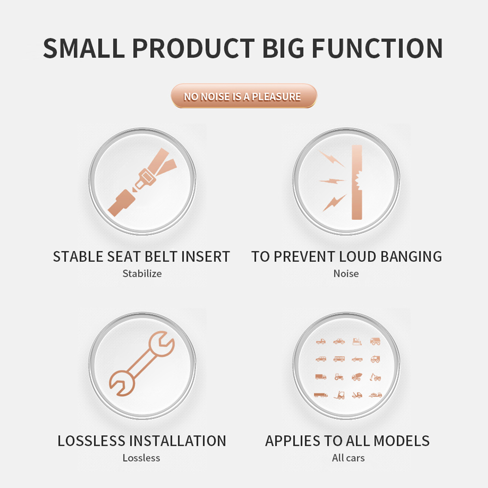 Set 4 Chốt Cài Dây An Toàn Ổn Định Cho Xe Hơi VW BMW KIA Honda Nissan Hyundai