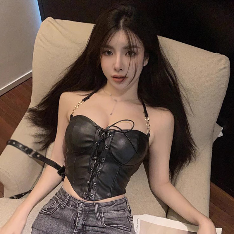 Áo Croptop Màu Đen Thiết Kế Mỏng Năng Động Thời Trang Mùa Hè Dành Cho Nữ