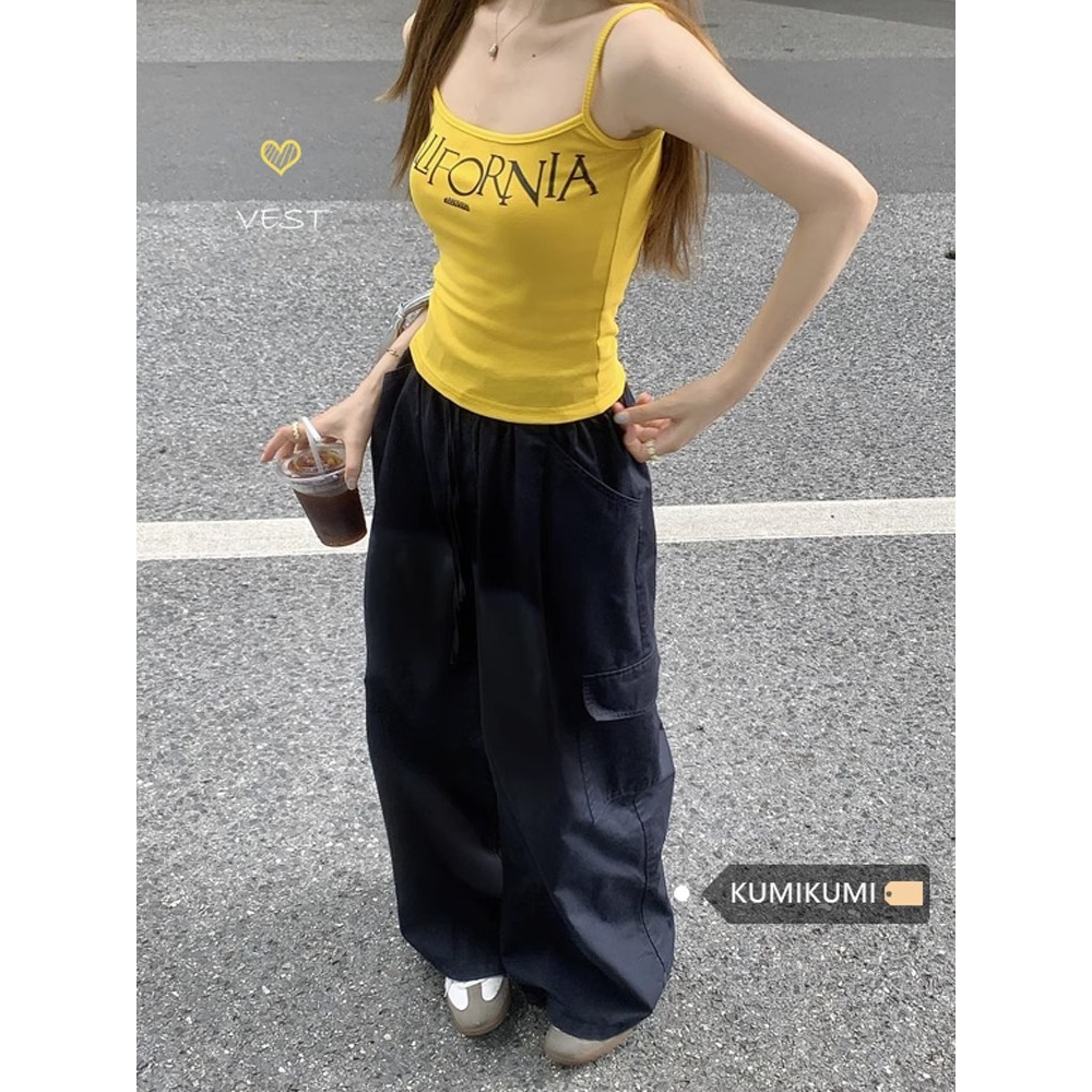 Áo Bra Dây In Chữ Phong Cách Hàn Quốc Mới Cho Nữ