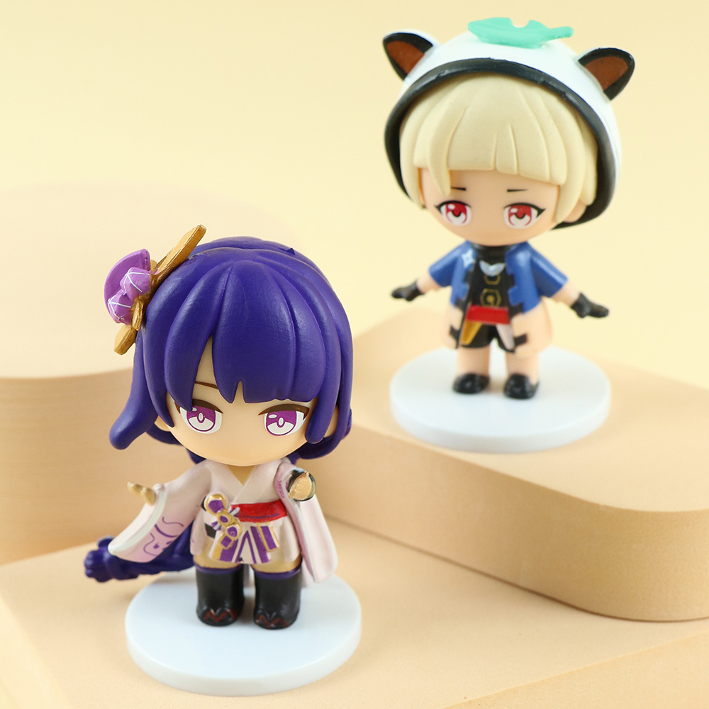 Set 6 Mô Hình Nhân Vật MiHoYo 7-8cm Bằng PVC