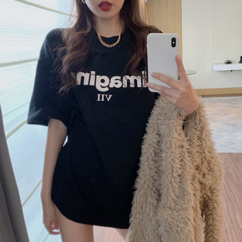 Áo Thun Tay Ngắn Dáng Rộng Hoạ Tiết Chú Gấu Đáng Yêu