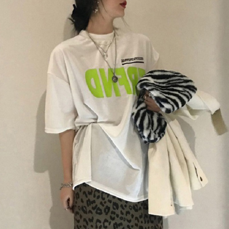 Áo Thun Tay Ngắn Dáng Rộng Hoạ Tiết Chú Gấu Đáng Yêu