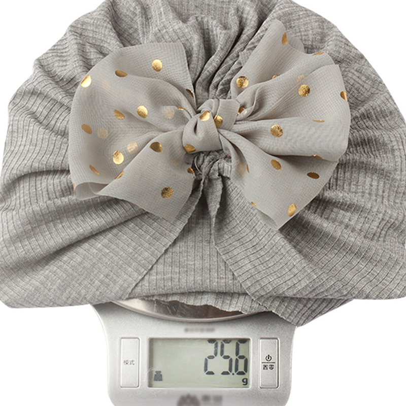 Mũ Turban Màu Trơn Dễ Thương Cho Bé 0-4 Tuổi