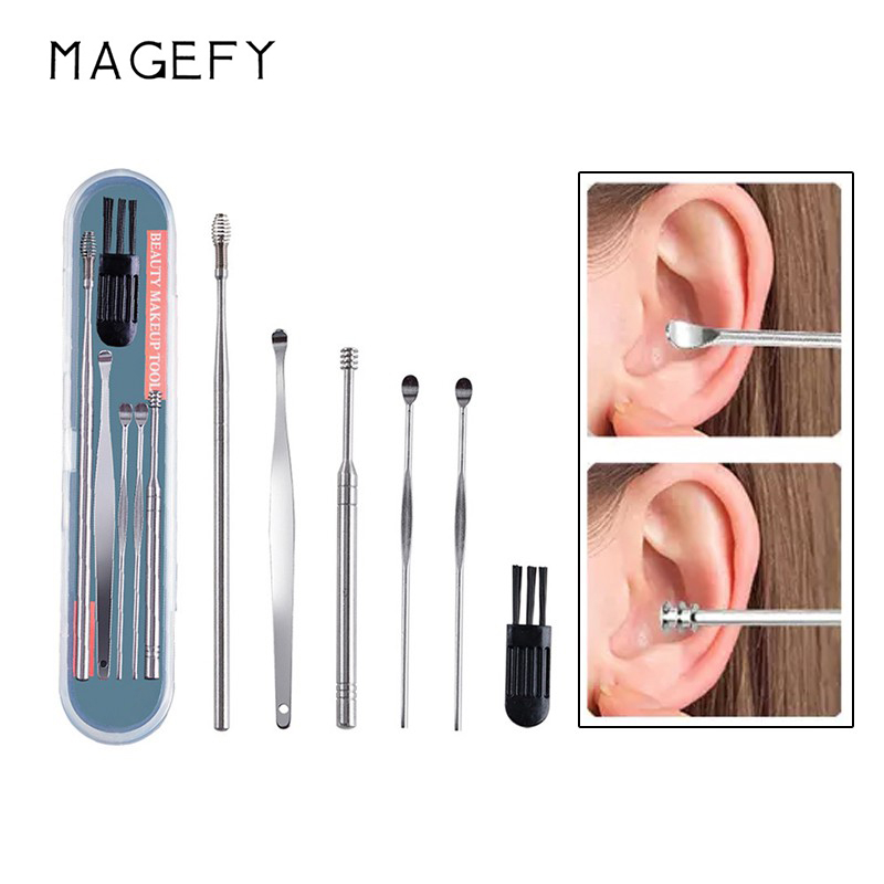 Set 6 dụng cụ lấy ráy tai MAGEFY tiện lợi