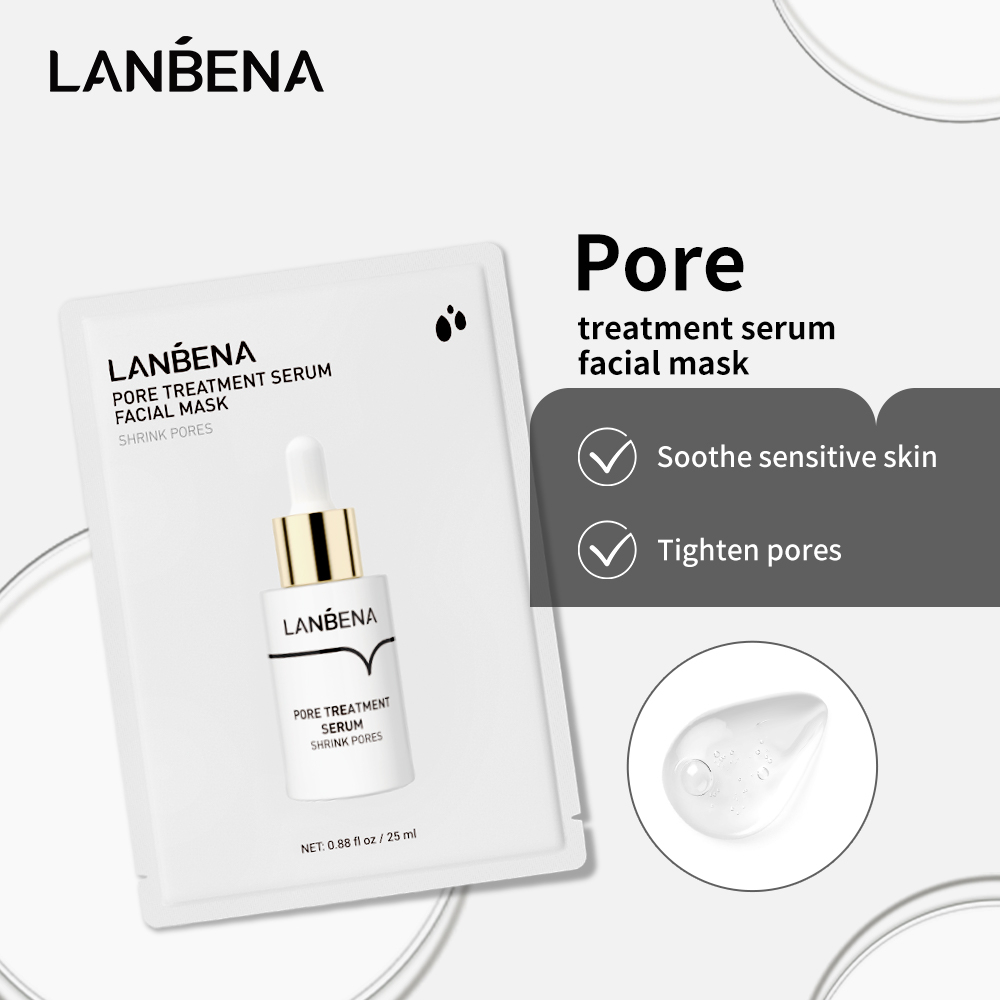 【10PCS】Set 10 Mặt Nạ Lanbena 25ml Dưỡng Ẩm Làm Trắng Sáng Và Chống Nếp Nhăn