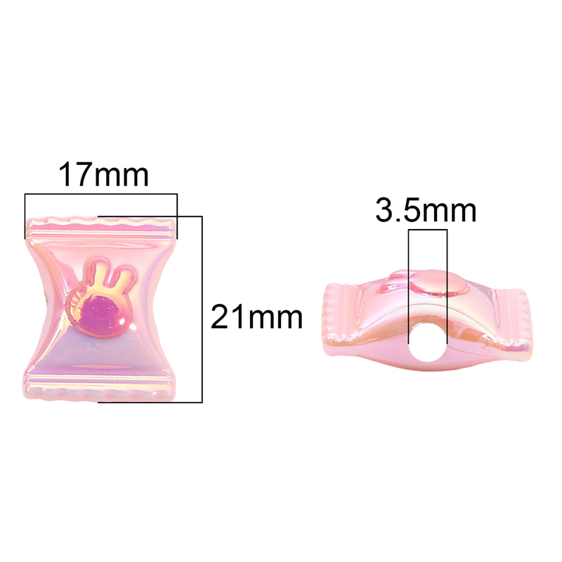 Túi Đựng Kẹo Hình Thỏ Bằng Acrylic Kích Thước 17X21mm DIY