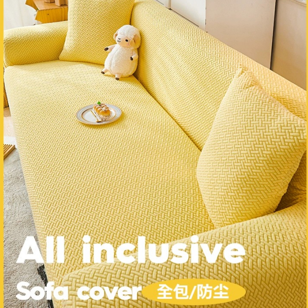 Vỏ Bọc Ghế sofa 1 2 3 4 Chỗ Ngồi Hình Chữ L Chất Liệu Jacquard Dày Dặn Co Giãn Tốt