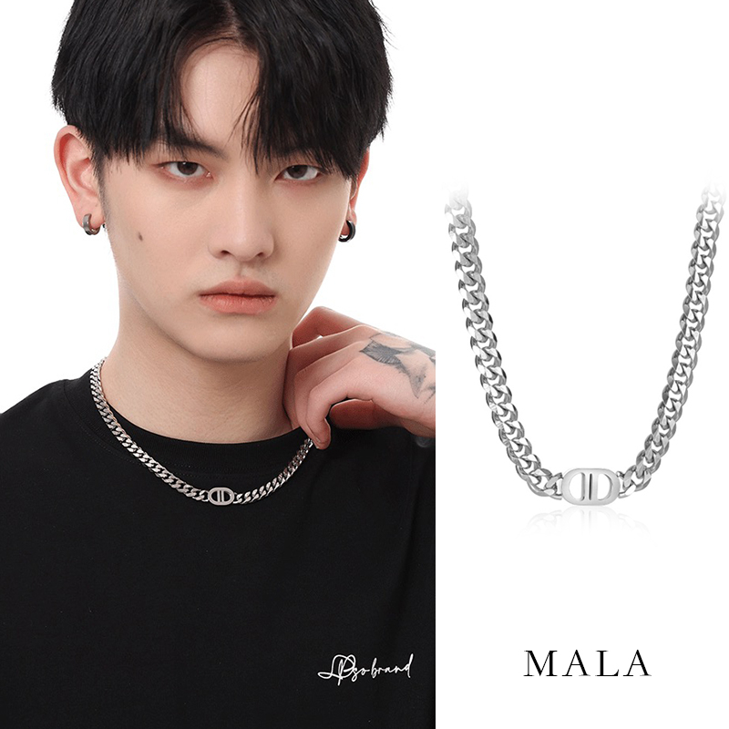 Vòng cổ Thép Titan Phong Cách Hip Hop Hàn Quốc Cá Tính Cho Cặp Đôi