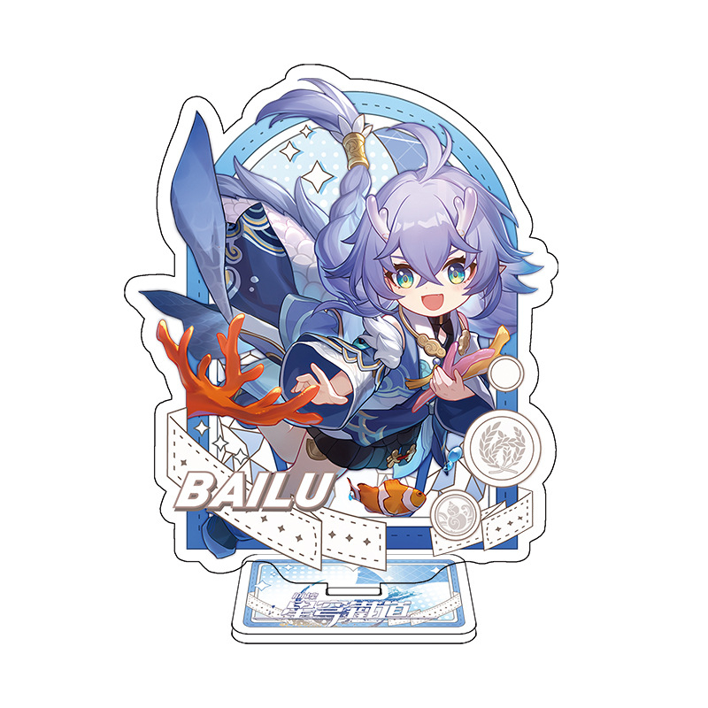 Honkai: Thẻ Trang Trí Bằng acrylic Hình Ngôi Sao / Đường Sắt jingliu hanya huohuo