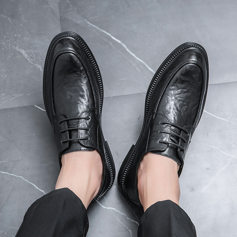 Giày Oxfords Brogues Da Mềm Phong Cách Hàn Quốc Cho Nam
