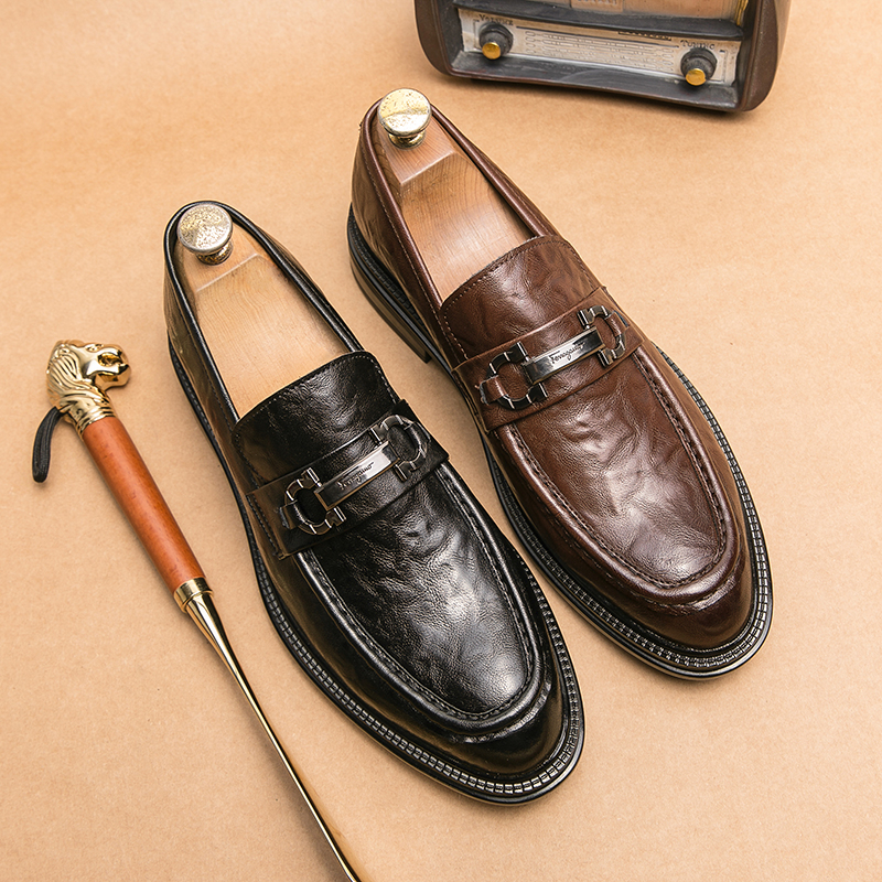 Giày Lười Da Mềm Thời Trang Cho Nam