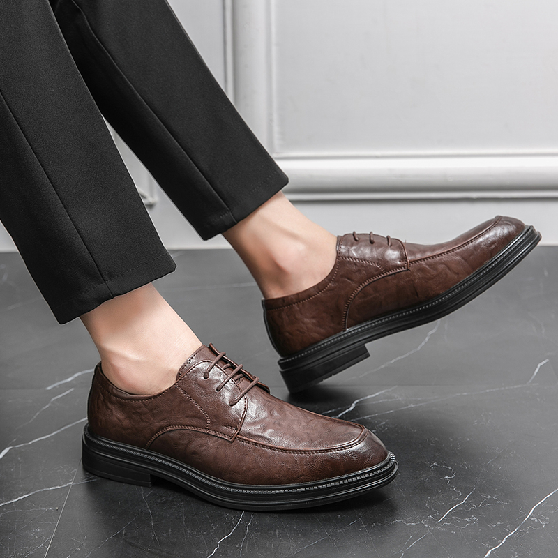 Giày Oxfords Brogues Da Mềm Phong Cách Hàn Quốc Cho Nam