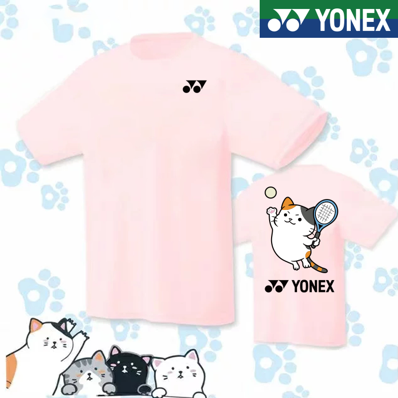 Áo Thun Thể Thao Tay Ngắn Mau Khô In Số Và Cầu Lông YONEX Dành Cho Nam Và Nữ