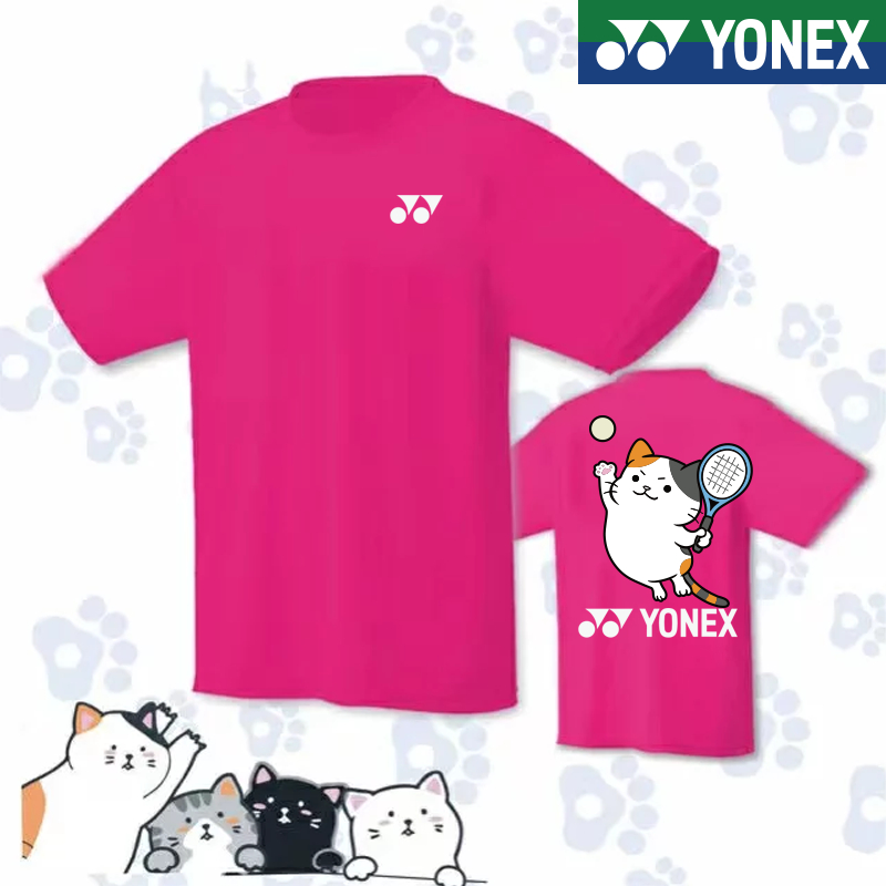 Áo Thun Thể Thao Tay Ngắn Mau Khô In Số Và Cầu Lông YONEX Dành Cho Nam Và Nữ
