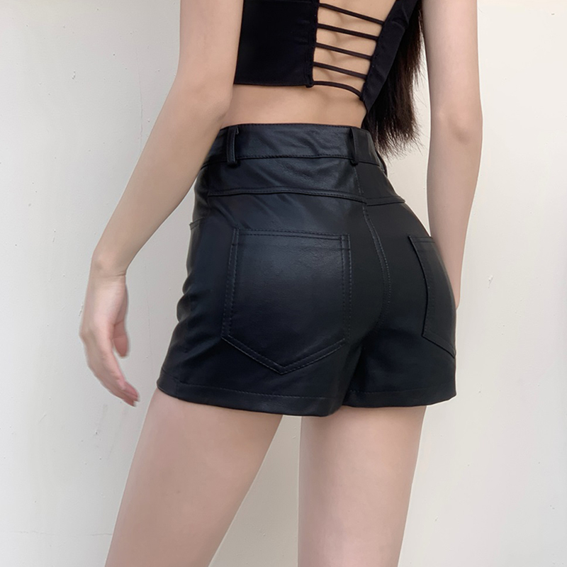 Chân Váy Da Lưng Cao Dáng Ôm Quyến Rũ Thời Trang retro Mỹ