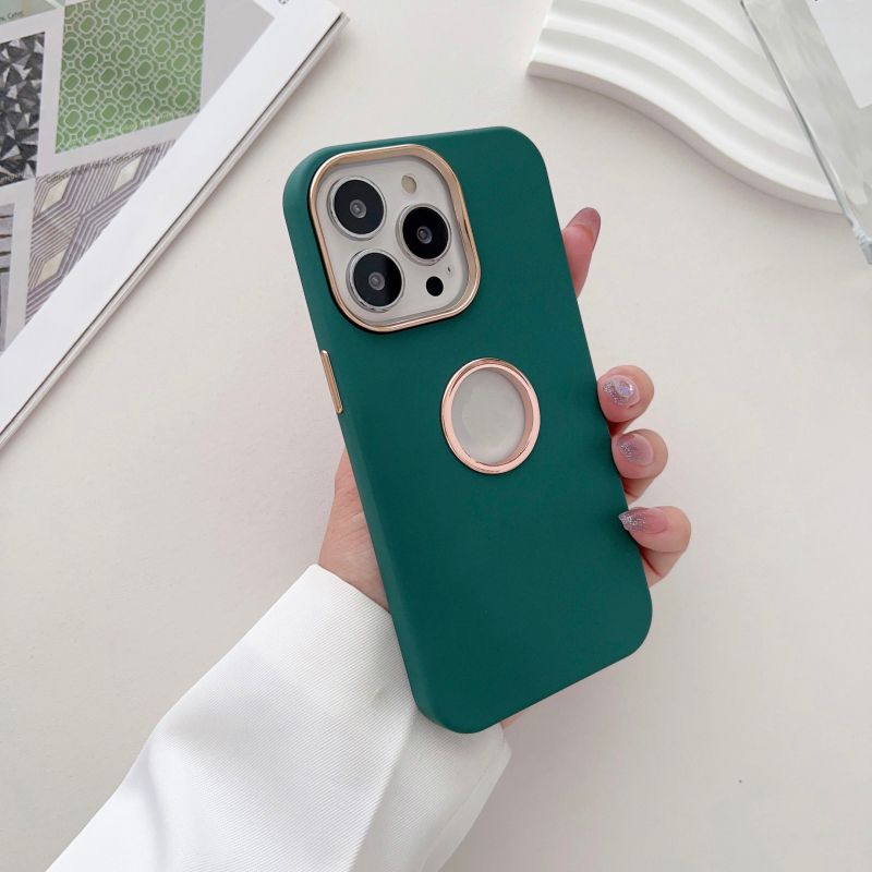 Ốp Điện Thoại Silicone Mềm Nhám Màu Trơn Chống Sốc / Rơi Vỡ / Vân Tay Có Vòng Đỡ Camera Cho iPhone 14 13 12 11 Pro Max 14 Plus