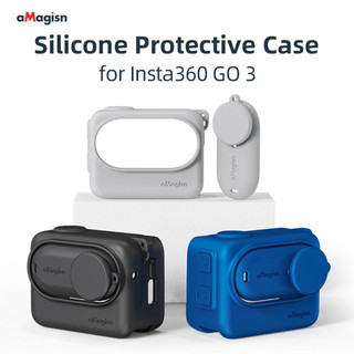 Amagicsn cho insta360 go3 vỏ bảo vệ silicon cho insta360 go 3 phụ kiện bảo vệ camera hành động