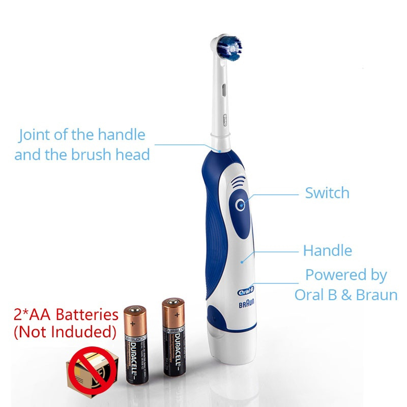 Oral-b Bàn chải đánh răng điện 7600s xoay chính xác làm sạch pin loại