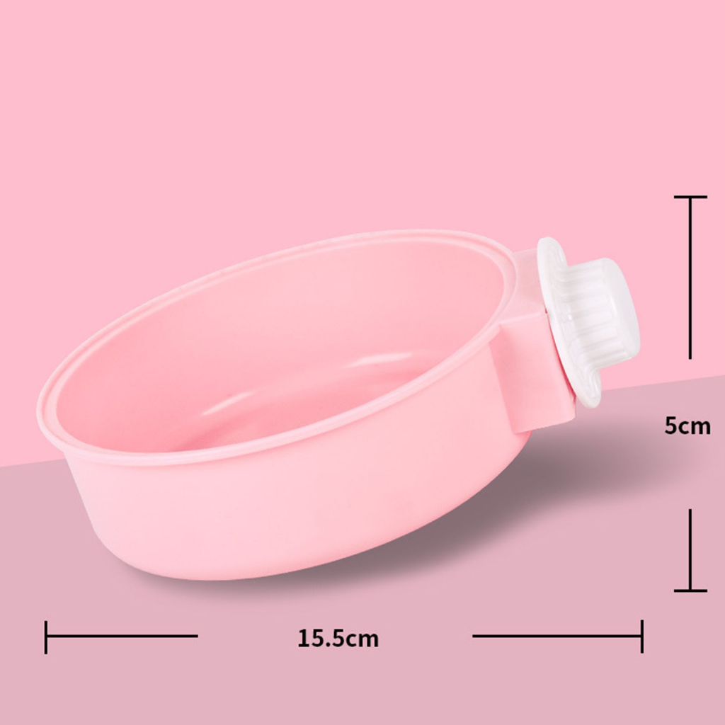 Bát ăn gắn chuồng cho chó mèo hình tròn - Bát ăn treo chuồng Thép Không Gỉ Có Thể Tháo Rời