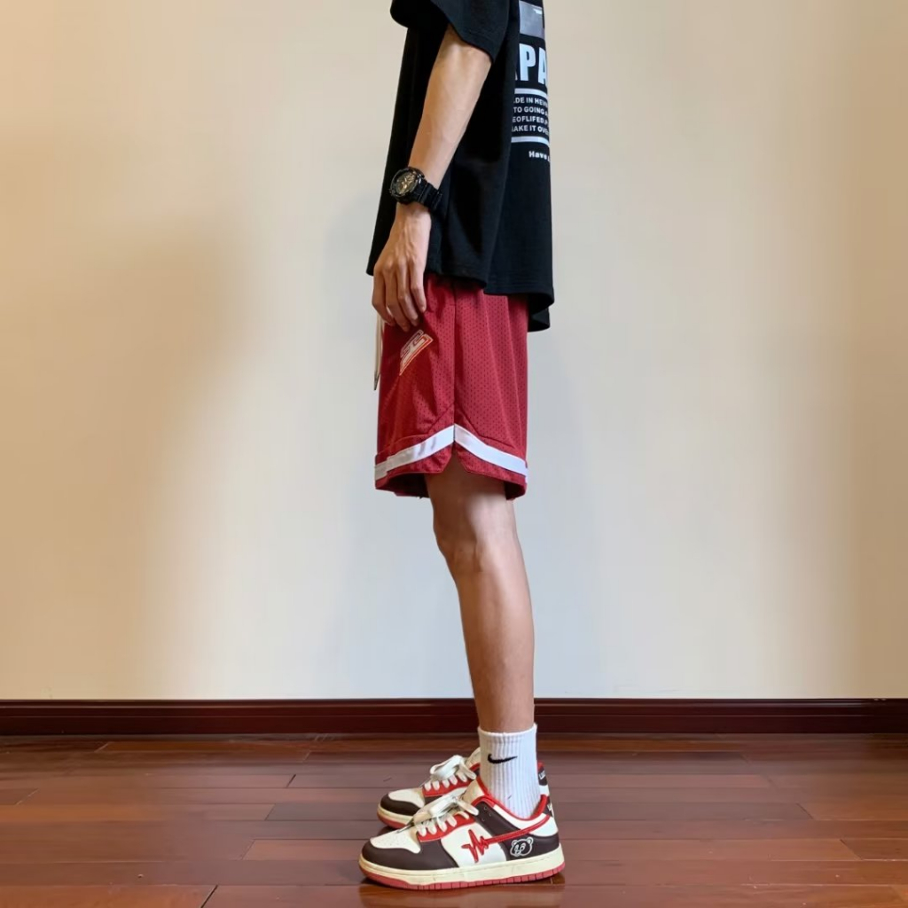 Quần Short Thể Thao Nam Thêu Chữ M-3XL