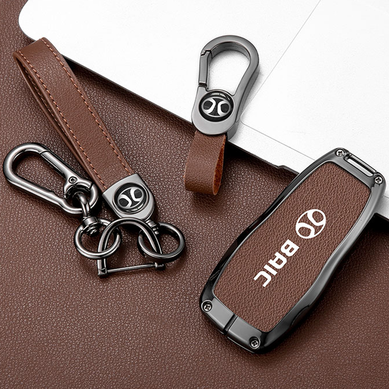 Ốp chìa khoá Hợp kim kẽm dành cho xe BAIC Beijing X7, U5 plus Vỏ Bọc Chìa Khóa Xe Hơi BJ40 BJ80 Beijing U7 X7 EU5 U5PLUS