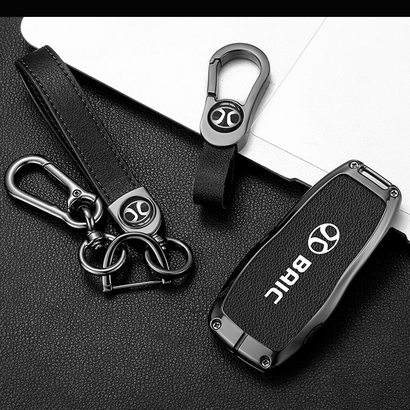 Ốp chìa khoá Hợp kim kẽm dành cho xe BAIC Beijing X7, U5 plus Vỏ Bọc Chìa Khóa Xe Hơi BJ40 BJ80 Beijing U7 X7 EU5 U5PLUS