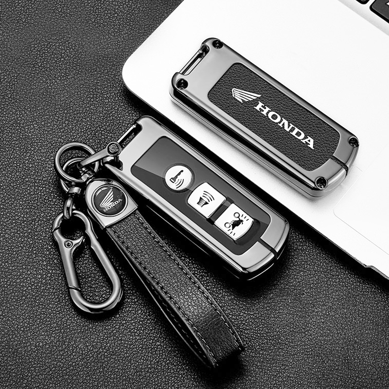 Ốp Chìa Khóa Xe Máy Honda SH 16-23 SH Mode PCX Hợp Kim Kẽm Cao Cấp Vỏ Bọc Chìa Khóa Cho Honda Pcx SH300i NF07 X-ADV XADV Forza 300 /Bao Chìa Khóa Honda SH, PCX, SH Mode, Cub 125, Adv