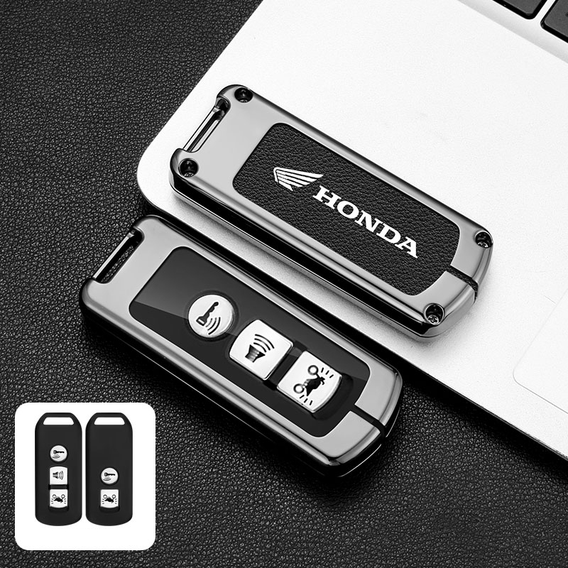 Ốp Chìa Khóa Xe Máy Honda SH 16-23 SH Mode PCX Hợp Kim Kẽm Cao Cấp Vỏ Bọc Chìa Khóa Cho Honda Pcx SH300i NF07 X-ADV XADV Forza 300 /Bao Chìa Khóa Honda SH, PCX, SH Mode, Cub 125, Adv