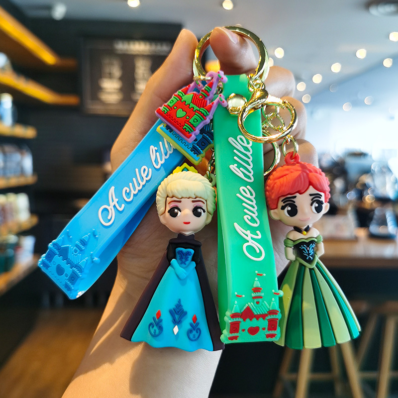 Móc Khóa Xe Hơi Hình Công Chúa Elsa Hoạt Hình Frozen