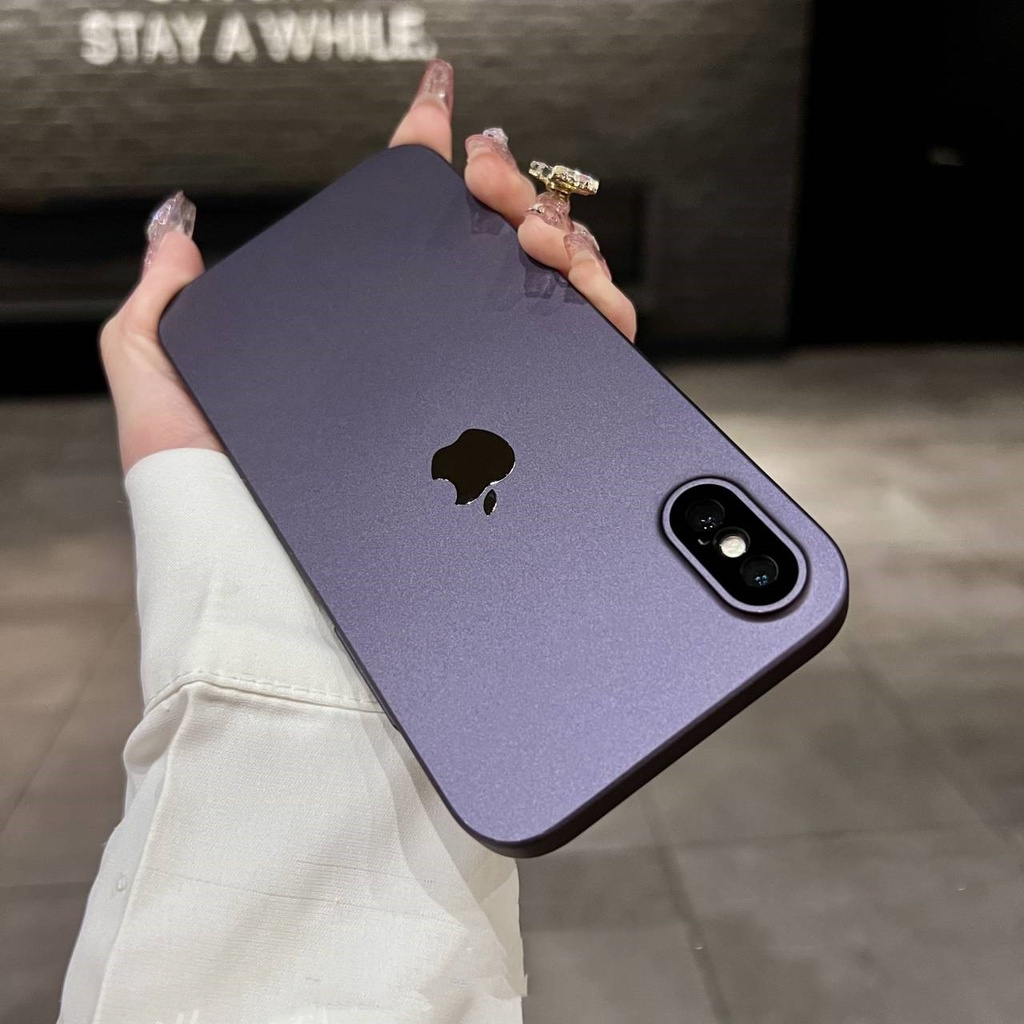 Ốp Điện Thoại PC Cứng Nhám Siêu Mỏng Sang Trọng Chống Sốc Cho iPhone 7plus 8plus X XS MAX XR 7 8 SE2020 11