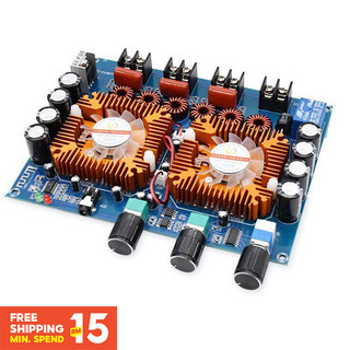 Bảng mạch khuếch đại công suất kỹ thuật số tda7498e bluetooth 5.0 160w * 2 + 220w stereo 2.1 amd dc32v i4-013