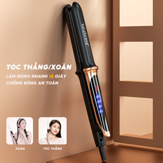 Máy uốn tóc xoăn Không dây kiểu Dụng cụ uốn tóc Nẹp Máy duỗi tóc Gậy uốn tóc Công dụng kép Không làm tổn thương tóc Nữ Duỗi thẳng tóc Tấm ủi Kẹp thẳng gốm Máy Duỗi / Uốn / Duỗi Tóc Đa Năng Chất Lượng Cao