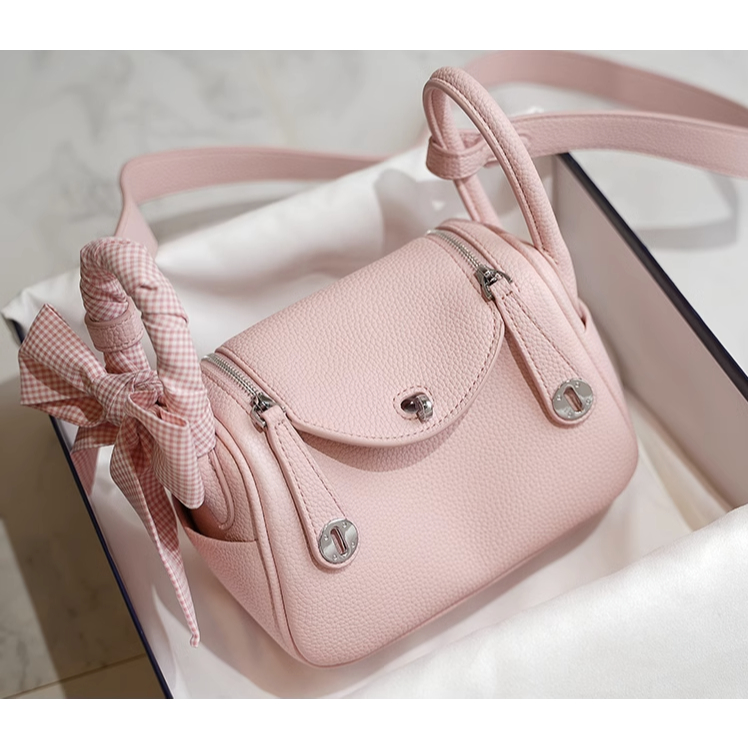 Túi Xách Da Bò Thật Cao Cấp 19cm Phối Khóa Bạc Thời Trang 2023777777