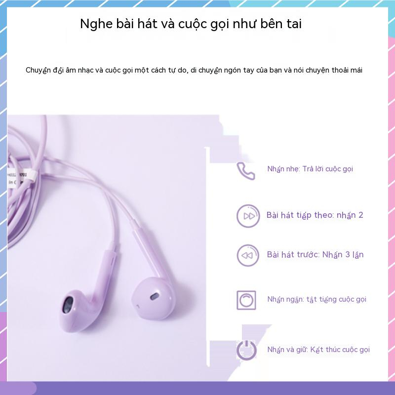 Sanrio Joint Tai Nghe Nhét Tai TYPE-C Có Dây Nhiều Màu Kèm Túi Đựng Cho Điện Thoại / Máy Tính