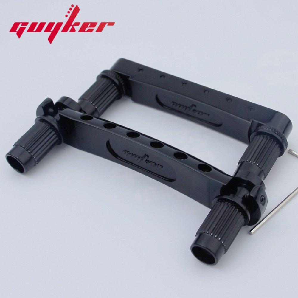 Ngựa Đàn Guitar Điện O-Matic LP SG + Thanh Dừng Đàn Có Mỏ Neo Và Đinh Tán Cho Les Paul SG Guitars Chrome Màu Vàng Đen