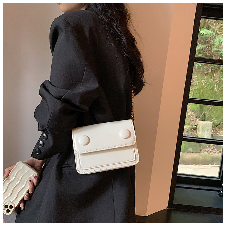 Alphaz Túi Đeo Chéo Da PU Dáng Vuông Phong Cách Hàn Quốc Thời Trang Cho Nữ