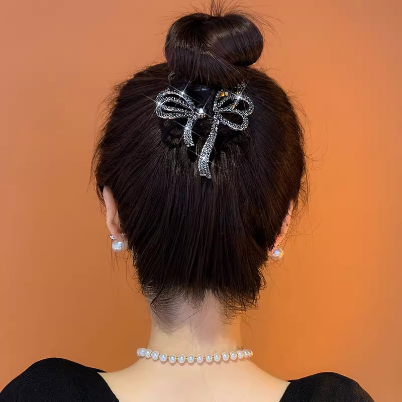 MOCHASHU Kẹp Tóc Tua Rua Hình Hoa Đính Đá & Ngọc Trai Sang Trọng Thời Trang 2023