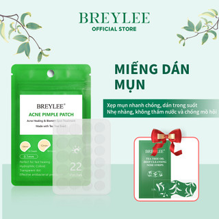 Set 1/2/3 gói miếng dán mụn Breylee chiết xuất cây trà giảm mụn lành sẹo mụn chống nước kiểm soát dầu